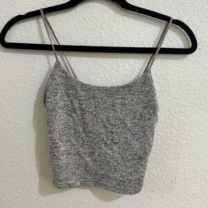 Gray Knit Tank Top